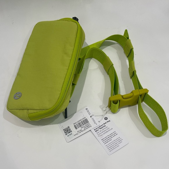 Lululemon Everywhere Belt Bag Mini Ripstop,Colour Lichen Lime/Traverse Grey, New - Picture 6 of 6